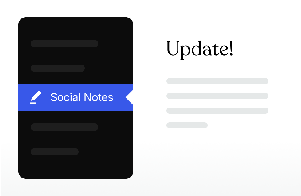 Creating a social Note from WordPress