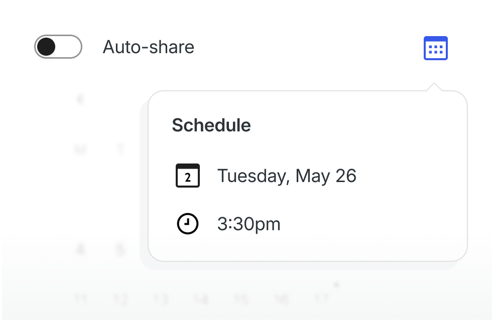 Scheduling a social post from WordPress