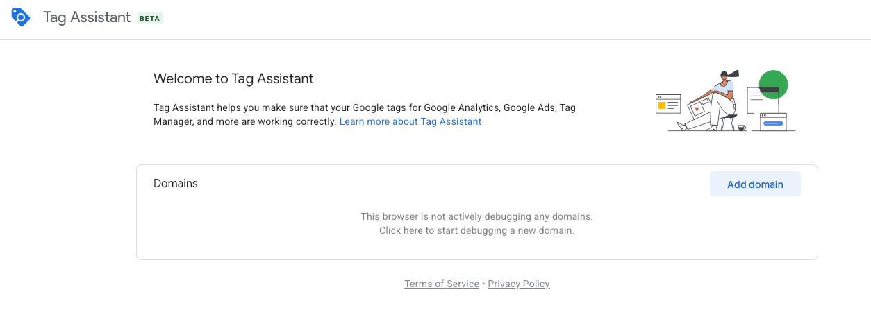 Tag Assistant welcome screen